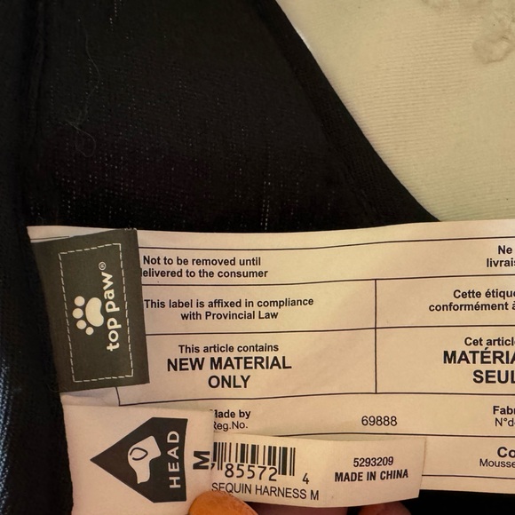 Top Paw Sequin Dog Harness - Picture 5 of 7